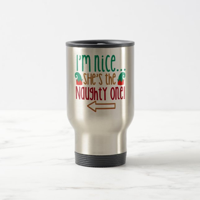 Caneca Térmica Eu Sou Bonita, Ela É Mata De Elf Hat (Centro)