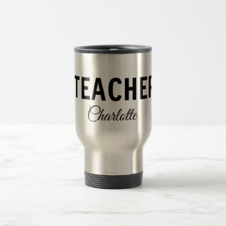 Caneca Térmica Eu sou professor Collegeadicionar seu nome SMS sim