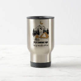 Caneca Térmica Eu sou um Pai de acampamento Dia de os pais engraç