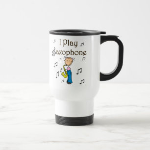 Caneca Térmica Eu To Co Saxofone Camisetas e Presentes de Figura