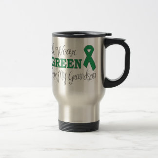 Caneca Térmica Eu visto o verde para meu neto (a fita verde)