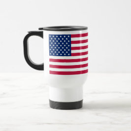 Caneca Térmica EUA Bandeira Nacional América Estrelas Greve Patri