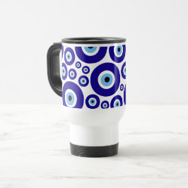 Caneca Térmica Evil Eye Pattern, Greek Eye, Turkish Eye, Nazar