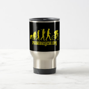 Caneca Térmica Evolução amarela amarela do ciclismo do jérsei 