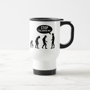 Caneca Térmica evolução - pare de seguir-me!