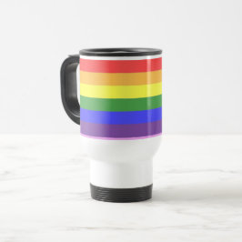 Caneca Térmica Excelente qualidade - Rainbow Stripe Bright Cores