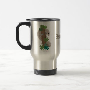 Caneca Térmica Exemplo de tamanduá de pangolim feliz e bonito