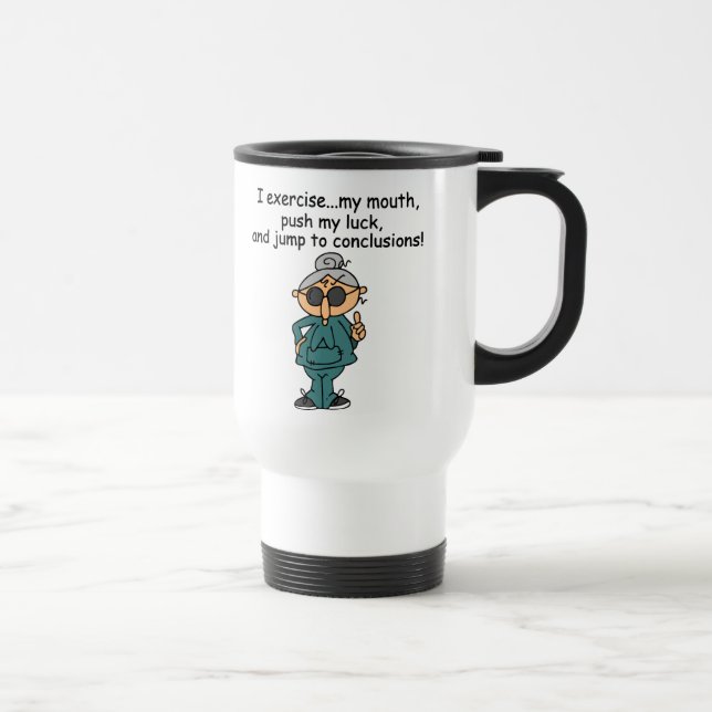 Caneca Térmica Exercício, impulso, humor do salto (Direita)