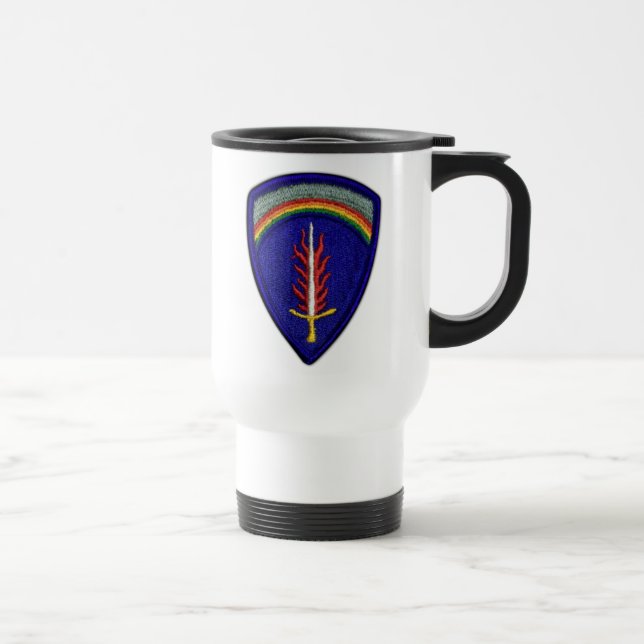 Caneca Térmica Exército Europeu USAREUR Patch Vets Mug (Direita)
