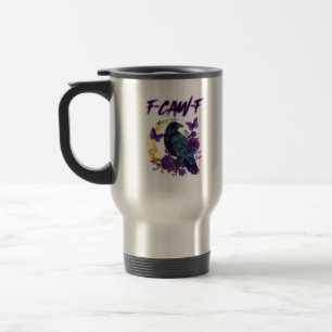 Caneca Térmica F-Caw-F Corvo Engraçado Corvo Temporada Assustador