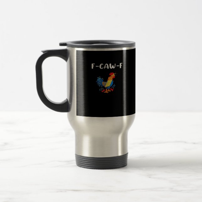 Caneca Térmica F-Caw-F Engraçado Moderno (Esquerda)