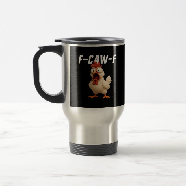 Caneca Térmica F-Caw-F Frango Frango Engraçado F-Caw-F Acessórios (Esquerda)