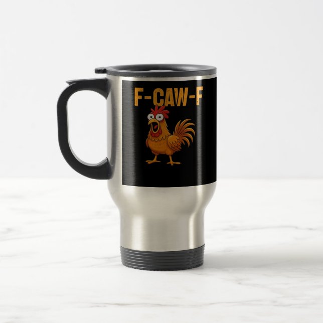Caneca Térmica F-Caw-F-Galinha Projeto Simples Essencial (Esquerda)