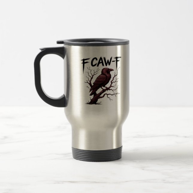 Caneca Térmica F-Caw-F Raven Clássico (Esquerda)