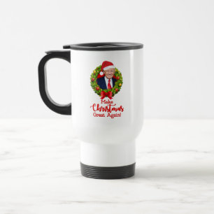 Caneca Térmica Faça o Excelente de Natal de novo Trump MAGA prese