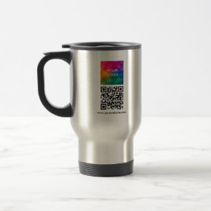Caneca Térmica Faça o Upload do Logotipo Aqui Código QR Personali