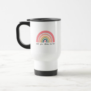 Caneca Térmica Faça seus sonhos se tornarem verdadeiros Arco-Íris