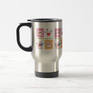 Caneca Térmica faces de porco citações