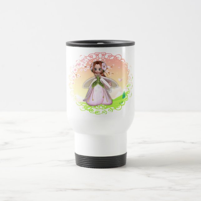 Caneca Térmica Fada de Flor Design 3 Mug (Centro)