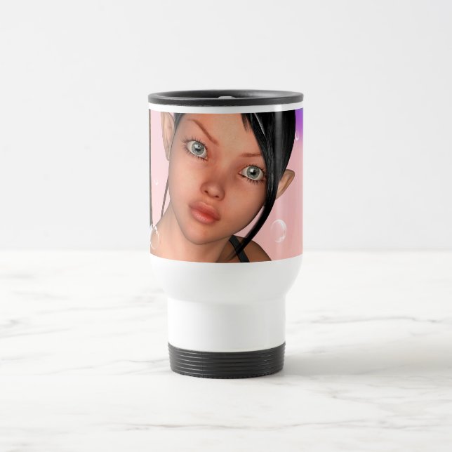 Caneca Térmica Fada sob Arco-íris (Centro)