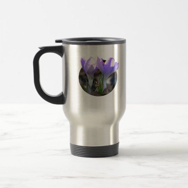 Caneca Térmica Fada Sob as Árvores de Crocus Clássico (Esquerda)