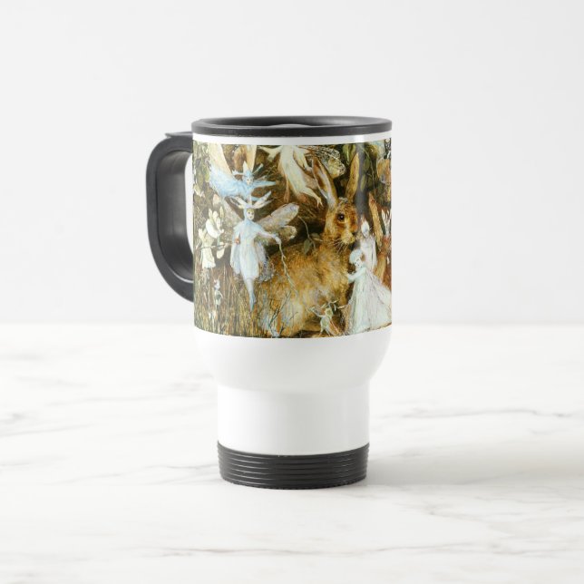 Caneca Térmica Fadas e Coelho (Frente Esquerda)