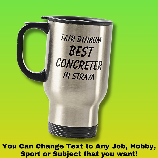 Caneca Térmica Fair Dinkum BEST CONCRETER em Straya (Criador carregado)