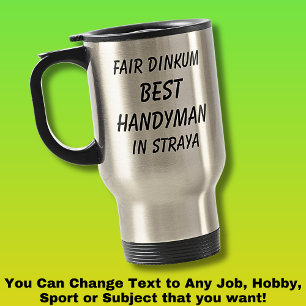 Caneca Térmica Fair Dinkum MELHOR HANDYMAN em Straya