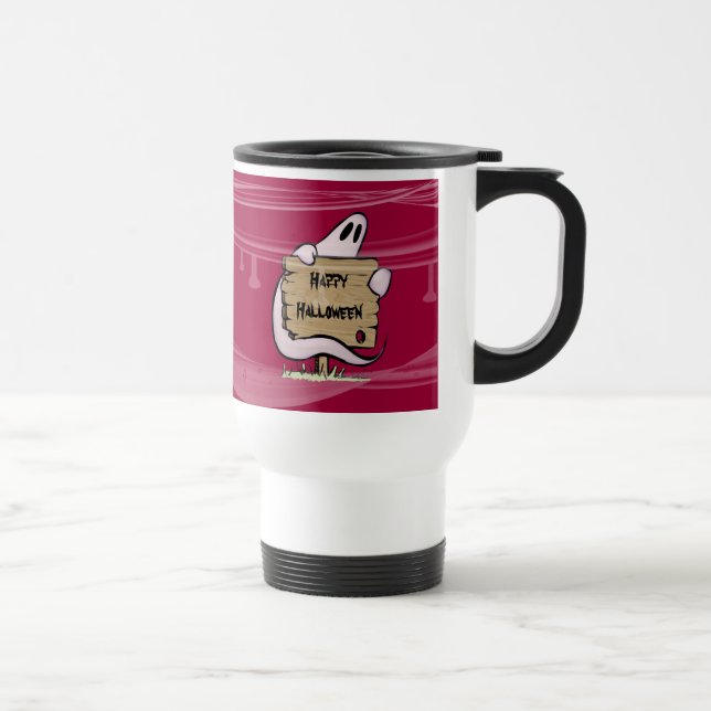 Caneca Térmica fantasma de Halloween (Direita)
