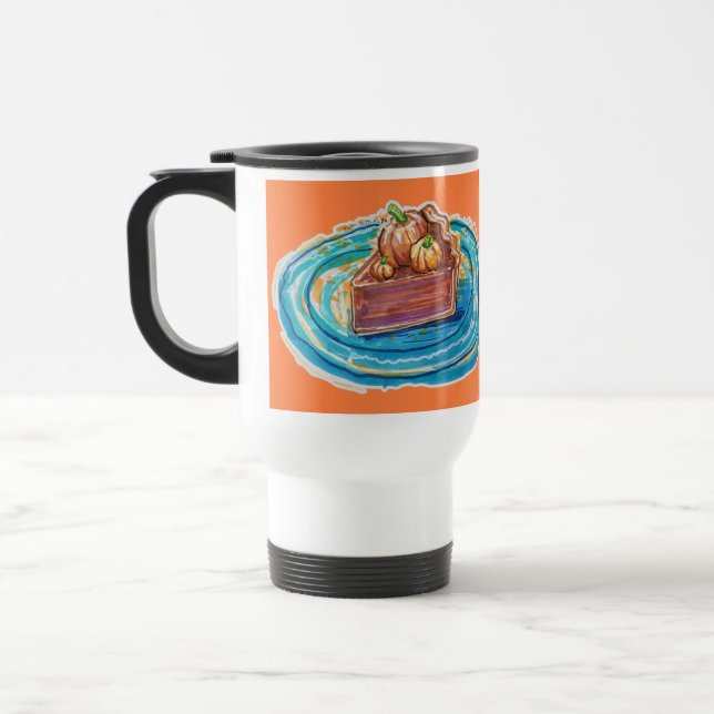 Caneca Térmica Fatia de Torta de Abóbora (Esquerda)
