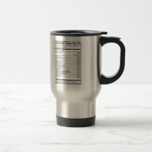 Caneca Térmica Fatos da nutrição para A 2L
