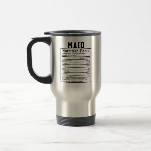 Caneca Térmica Fatos Nutricionais Engraçados da Empregada Domésti