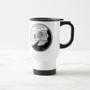 Caneca Térmica Faux Indiana State Quarter