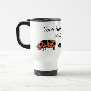 Caneca Térmica Fazenda de Porcos KuneKune Personalizada