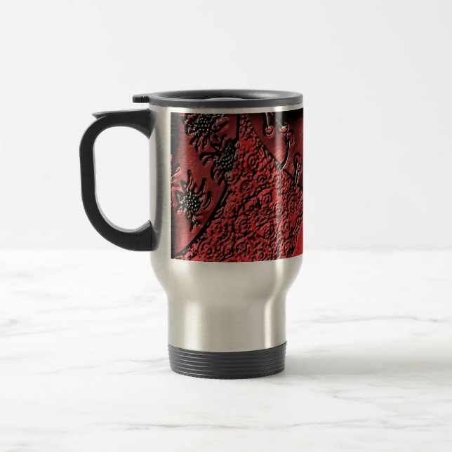 Caneca Térmica Feira de Cranberry (Esquerda)