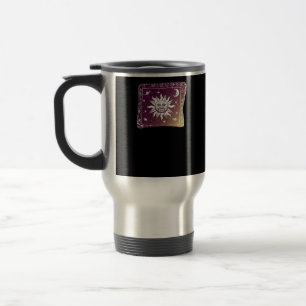 Caneca Térmica Feiticeira Gótica Gótica de Cor Moon Boho