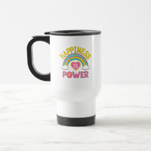 Caneca Térmica Felicidade é Arco-Íris de Potência