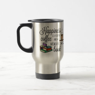 Caneca Térmica Felicidade É Um Livro De Brenda K Davies
