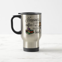 Felicidade é uma taça de café e um livro incrível