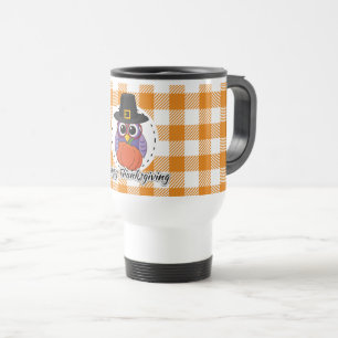 Caneca Térmica feliz ação de graças, ação de graças, harverst, ou