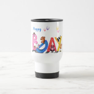 Caneca Térmica Feliz Aniversário - Celebração da Festa de Urso