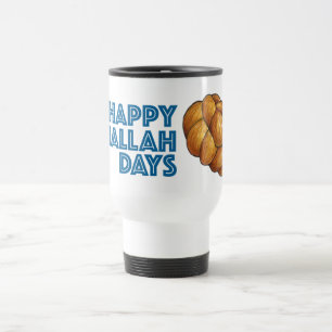 Caneca Térmica Feliz Challah Dias Hanukkah Pão Feriados Judeus