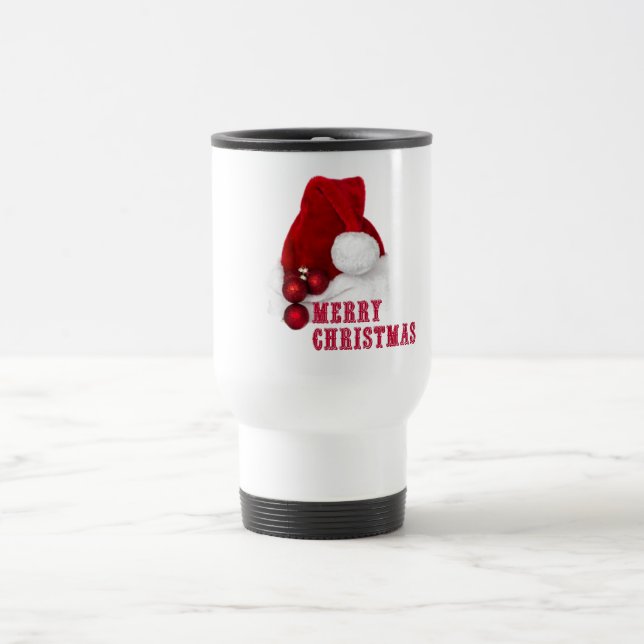 Caneca Térmica Feliz Chapéu de Natal (Centro)
