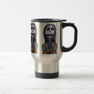 Caneca Térmica Feliz Dia dos Mortos do Esqueleto
