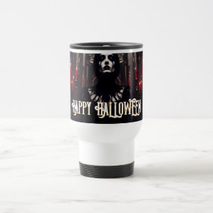 Caneca Térmica Feliz Halloween – Celebração Sombria Gótica