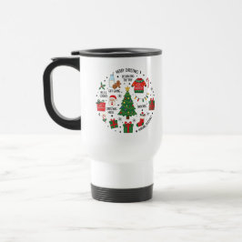 Caneca Térmica Feliz Natal | Férias Festivas para a Família