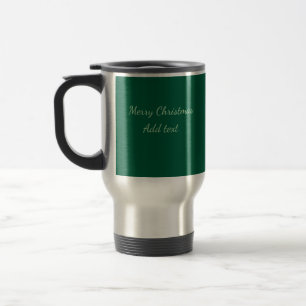 Caneca Térmica Feliz Natal verde plano solo holida
