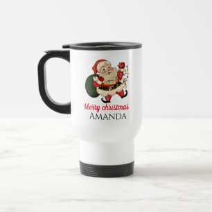 Caneca Térmica Feliz papai noel de natal e presente