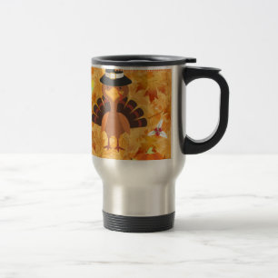 Caneca Térmica feliz peru de ação de graças