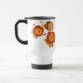 Caneca Térmica Feliz Trio de Cartoons Bonitos Leões Viagem ao tra